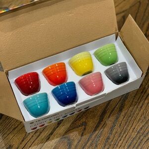 New Le Creuset Rainbow Candy and Nut Bowls Set of 8